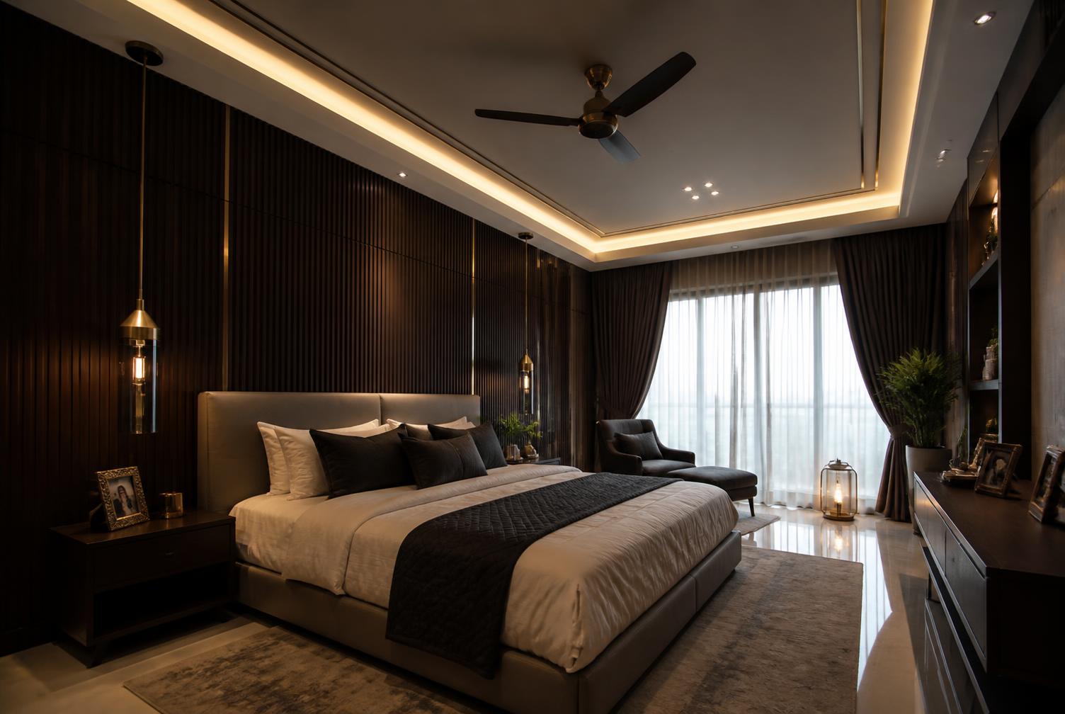 Finished bedroom interiors