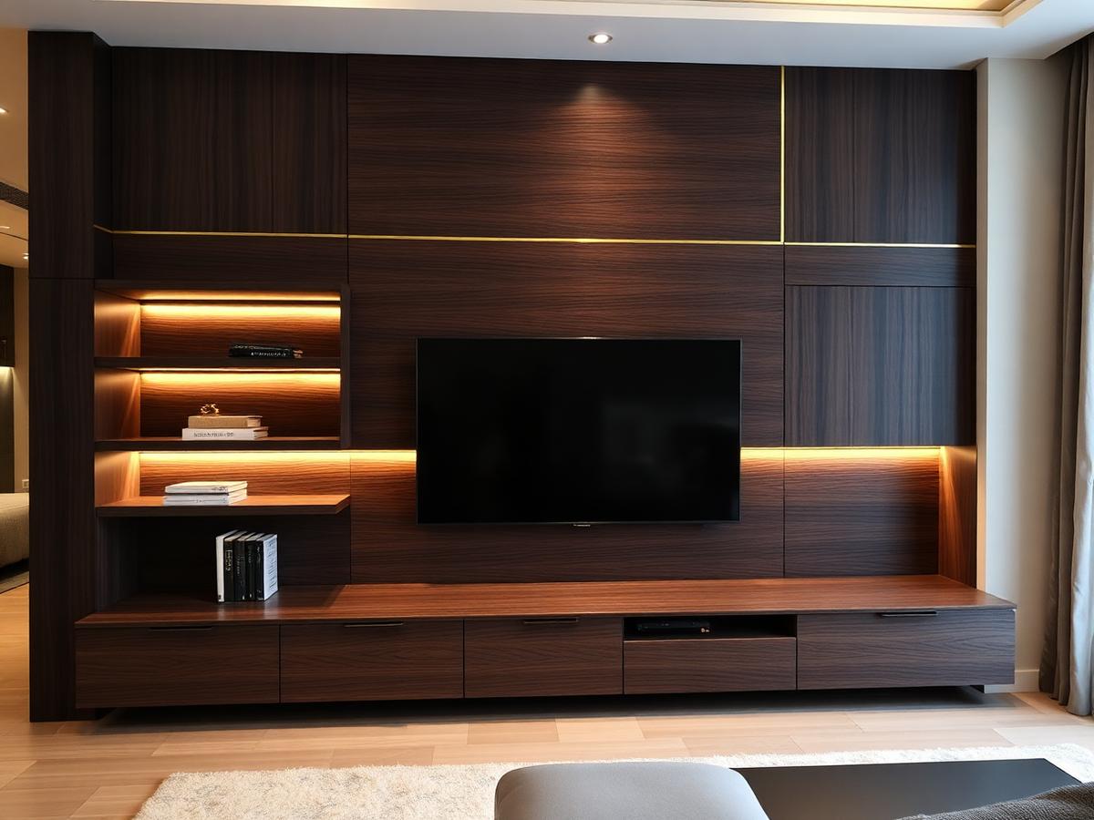 Veneer Feature Wall